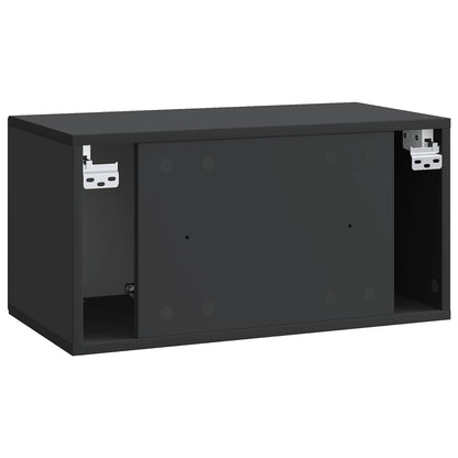 Mobile Porta TV da Muro Nero 59,5 x 31 x 30 cm