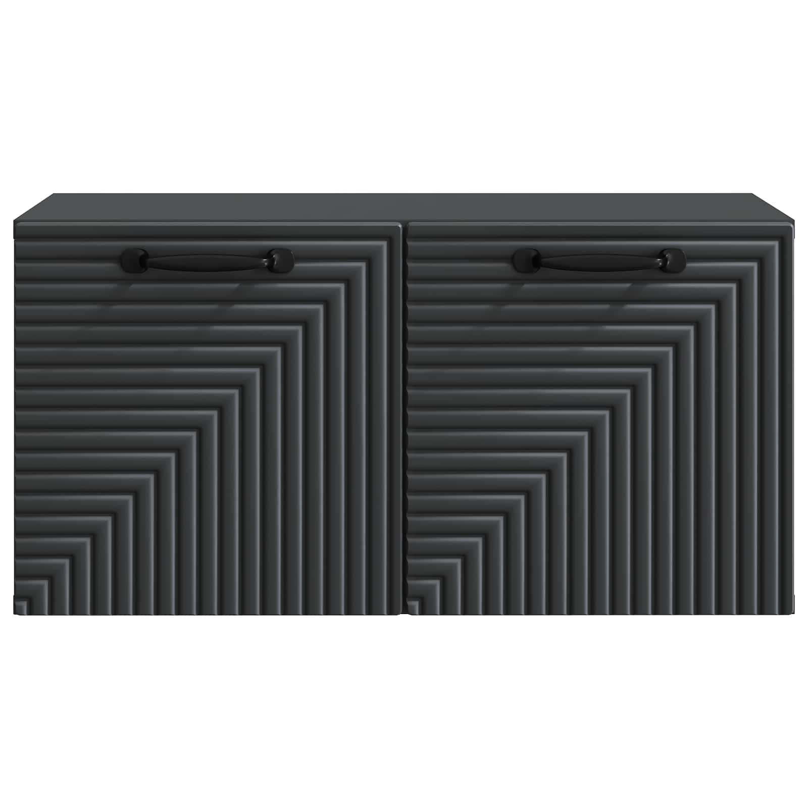 Mobile Porta TV da Muro Nero 59,5 x 31 x 30 cm | homemem39