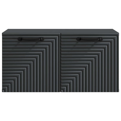 Mobile Porta TV da Muro Nero 59,5 x 31 x 30 cm | homemem39