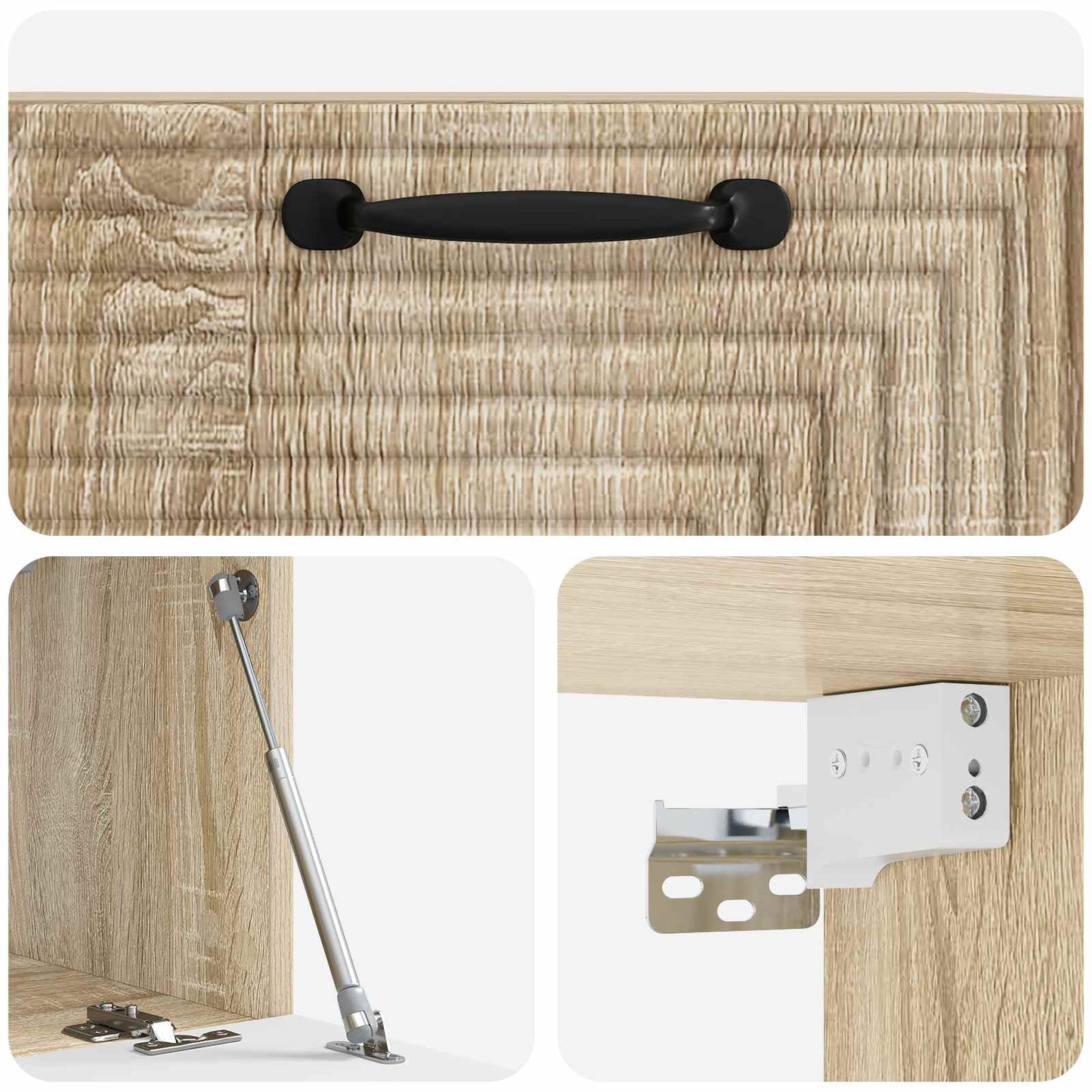 Mobile Porta TV da Muro Rovere Sonoma 59,5 x 31 x 30 cm