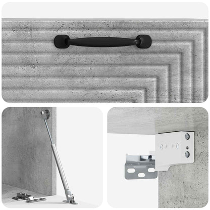 Mobile Porta TV da Muro Grigio Cemento 59,5 x 31 x 30 cm | homemem39