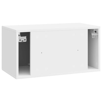 Mobile Porta TV da Muro Bianco Lucido 59,5 x 31 x 30 cm | homemem39