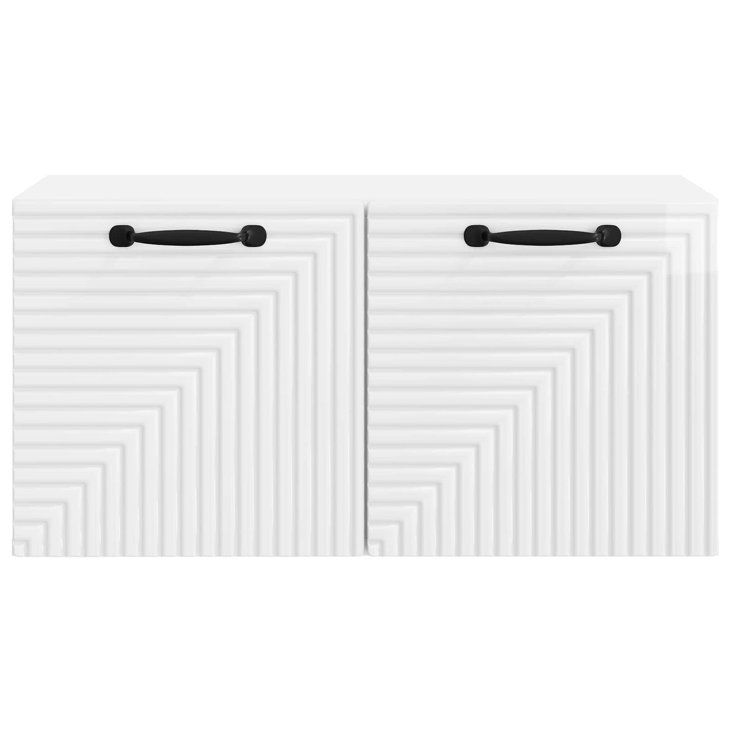 Mobile Porta TV da Muro Bianco Lucido 59,5 x 31 x 30 cm | homemem39