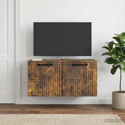Mobile Porta TV da Muro Rovere Fumo 59,5 x 31 x 30 cm