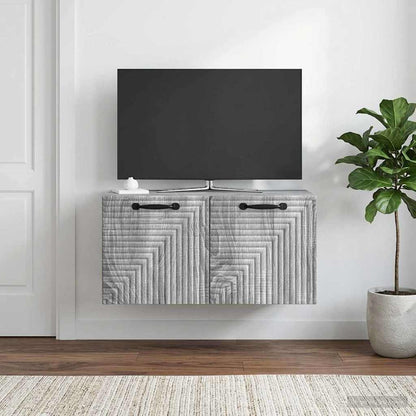 Mobile Porta TV da Muro Grigio Sonoma 59,5 x 31 x 30 cm