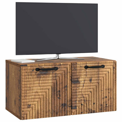 Mobile Porta TV da Muro Legno antico 59,5 x 31 x 30 cm