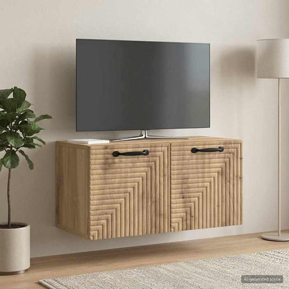 Mobile Porta TV da Muro Rovere Artigianale 59,5 x 31 x 30 cm