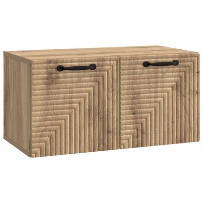 Mobile Porta TV da Muro Rovere Artigianale 59,5 x 31 x 30 cm | homemem39