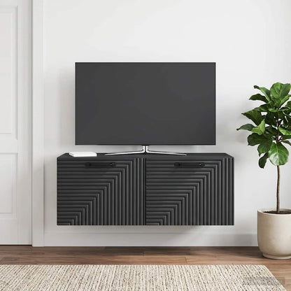 Mobile Porta TV da Muro Nero 78,5 x 31 x 30 cm