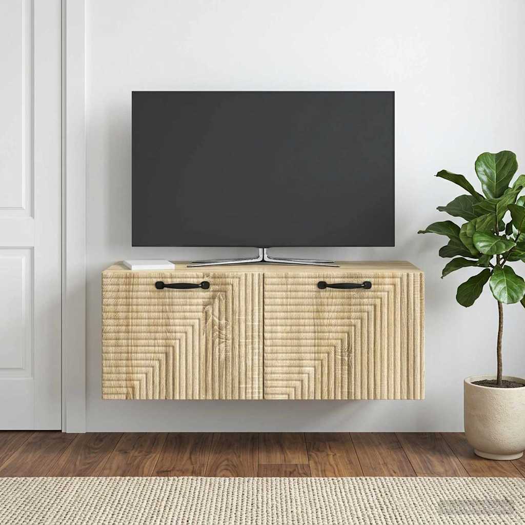 Mobile Porta TV da Muro Rovere Sonoma 78,5 x 31 x 30 cm