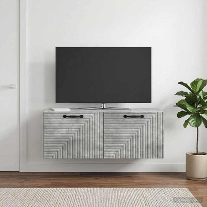 Mobile Porta TV da Muro Grigio Cemento 78,5 x 31 x 30 cm