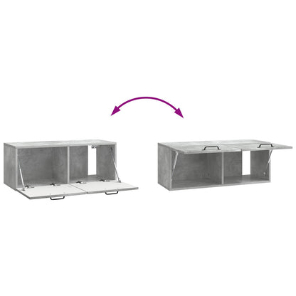 Mobile Porta TV da Muro Grigio Cemento 78,5 x 31 x 30 cm | homemem39
