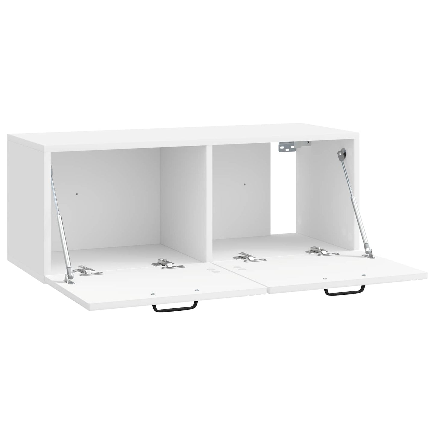 Mobile Porta TV da Muro Bianco Lucido 78,5 x 31 x 30 cm