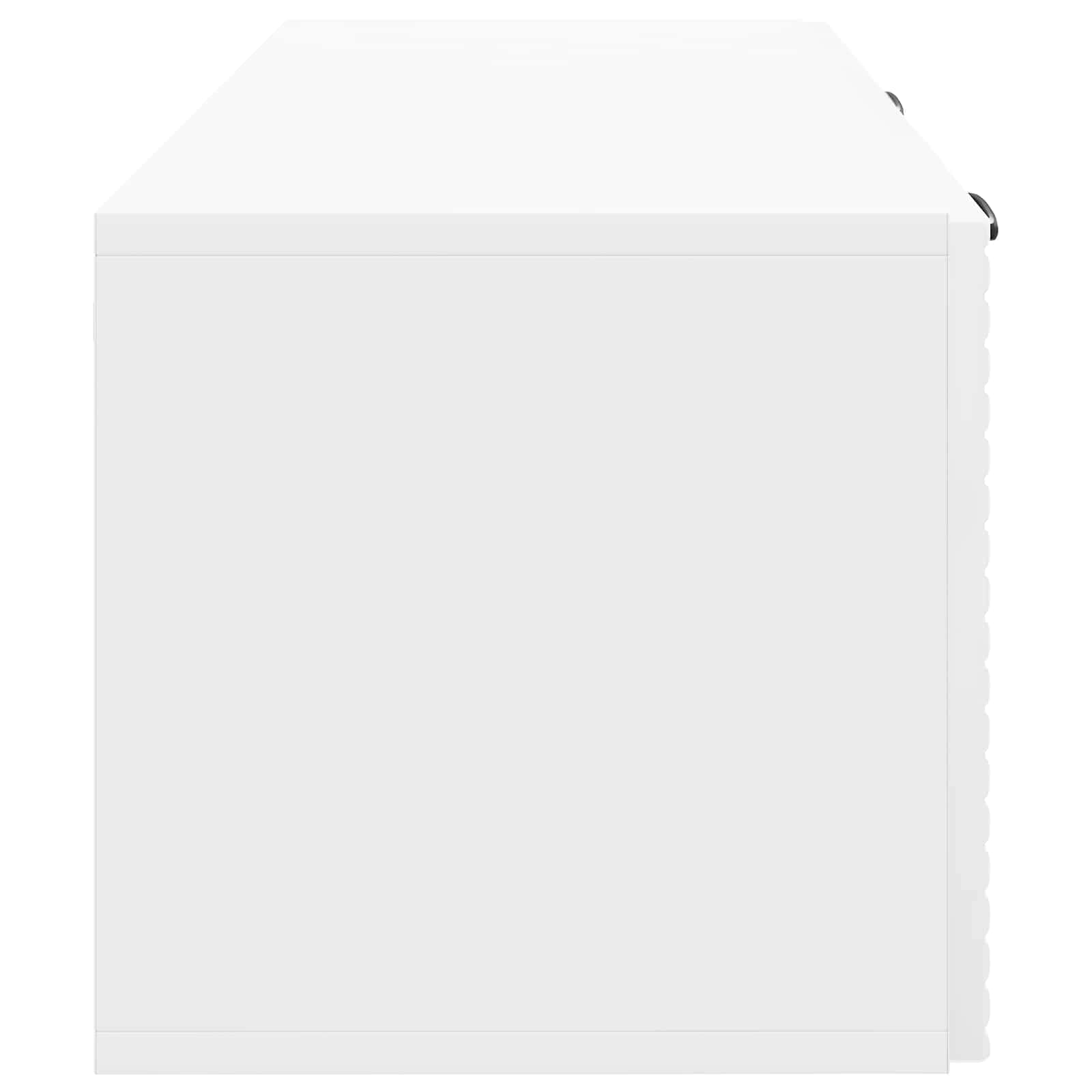 Mobile Porta TV da Muro Bianco Lucido 78,5 x 31 x 30 cm | homemem39