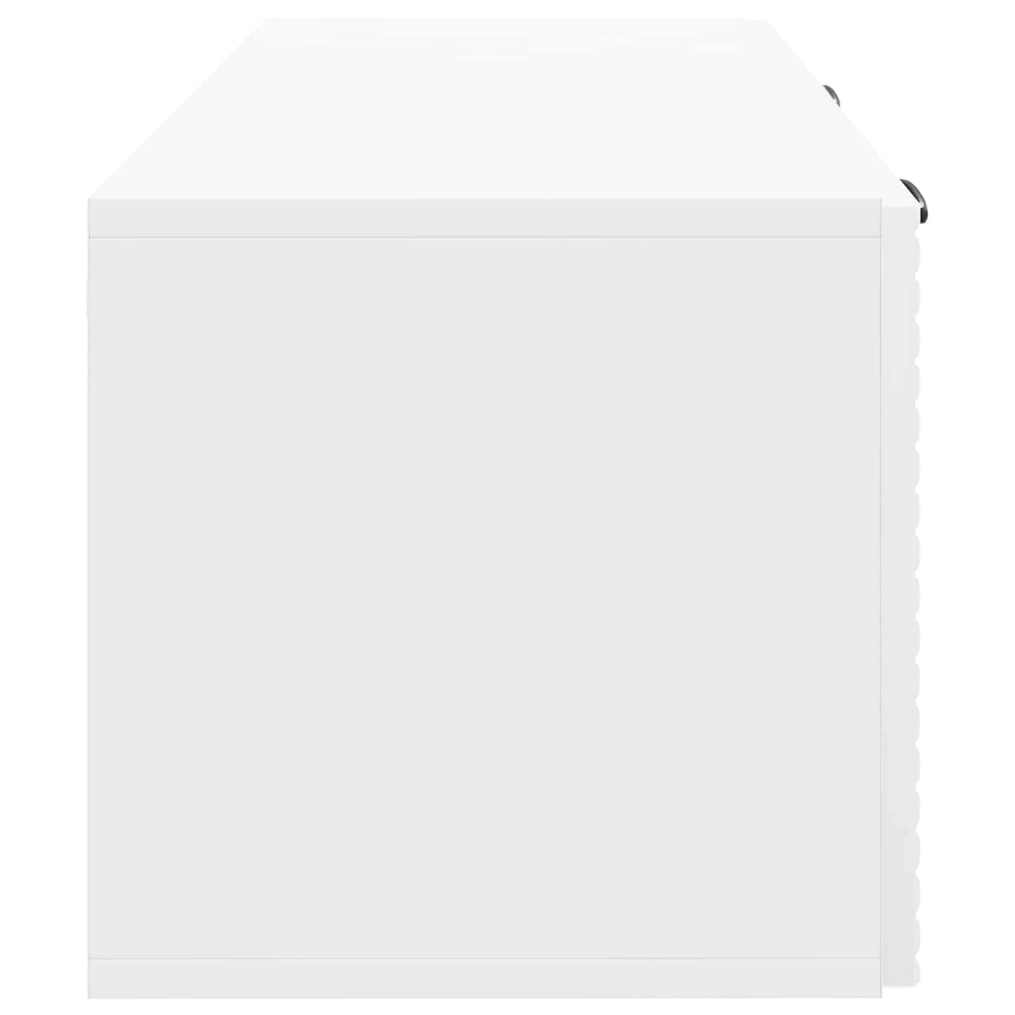Mobile Porta TV da Muro Bianco Lucido 78,5 x 31 x 30 cm