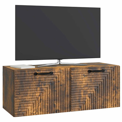 Mobile Porta TV da Muro Rovere Fumo 78,5 x 31 x 30 cm