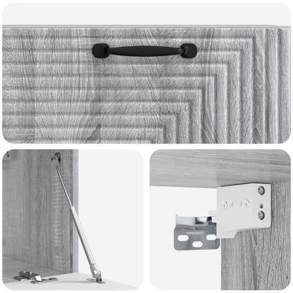 Mobile Porta TV da Muro Grigio Sonoma 78,5 x 31 x 30 cm | homemem39