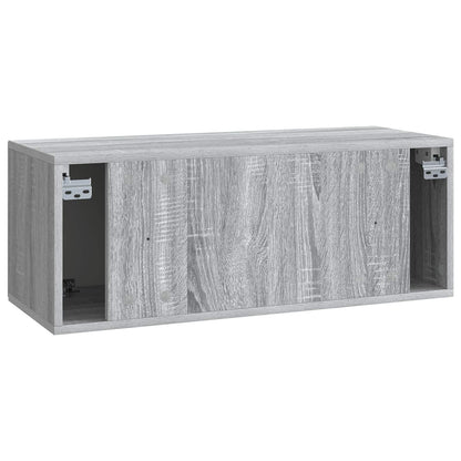 Mobile Porta TV da Muro Grigio Sonoma 78,5 x 31 x 30 cm | homemem39