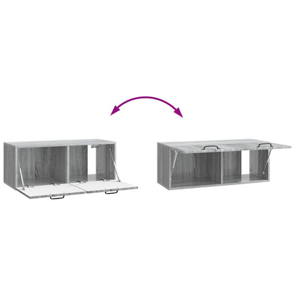 Mobile Porta TV da Muro Grigio Sonoma 78,5 x 31 x 30 cm | homemem39