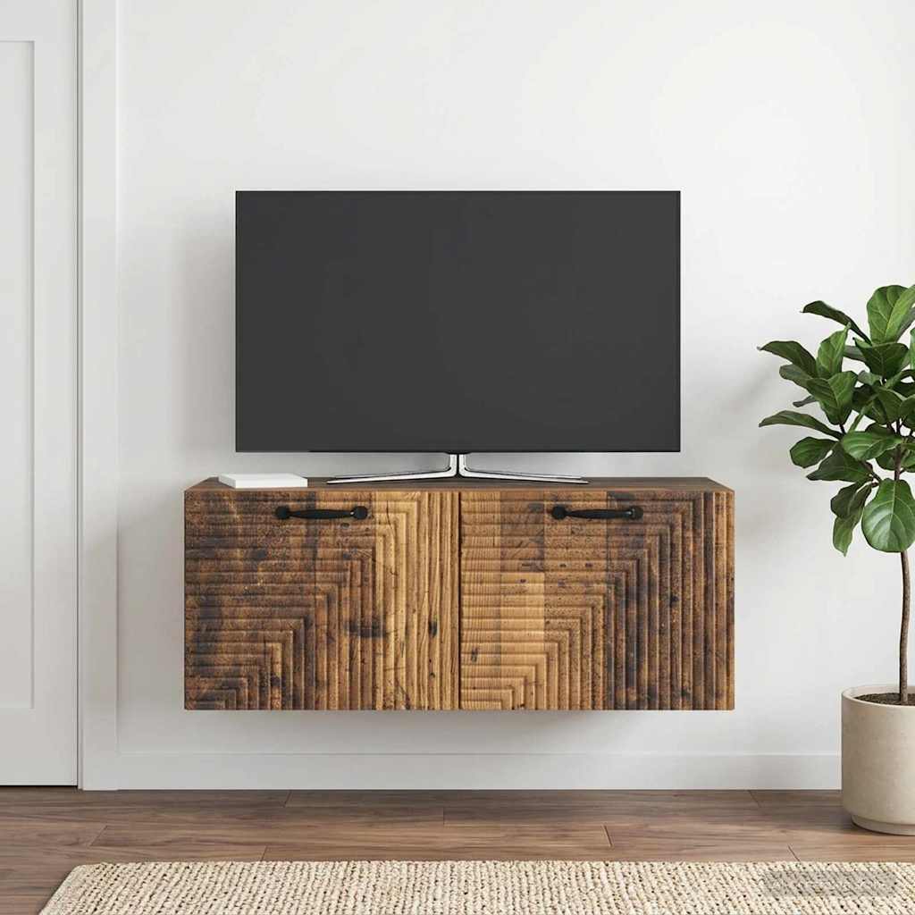 Mobile Porta TV da Muro Legno antico 78,5 x 31 x 30 cm