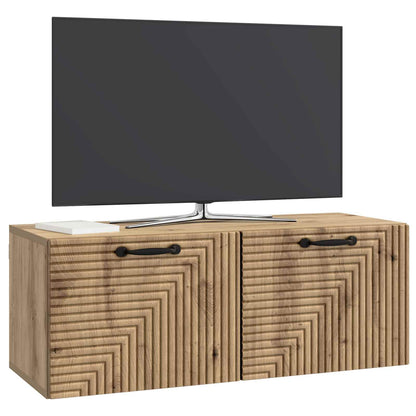 Mobile Porta TV da Muro Rovere Artigianale 78,5 x 31 x 30 cm