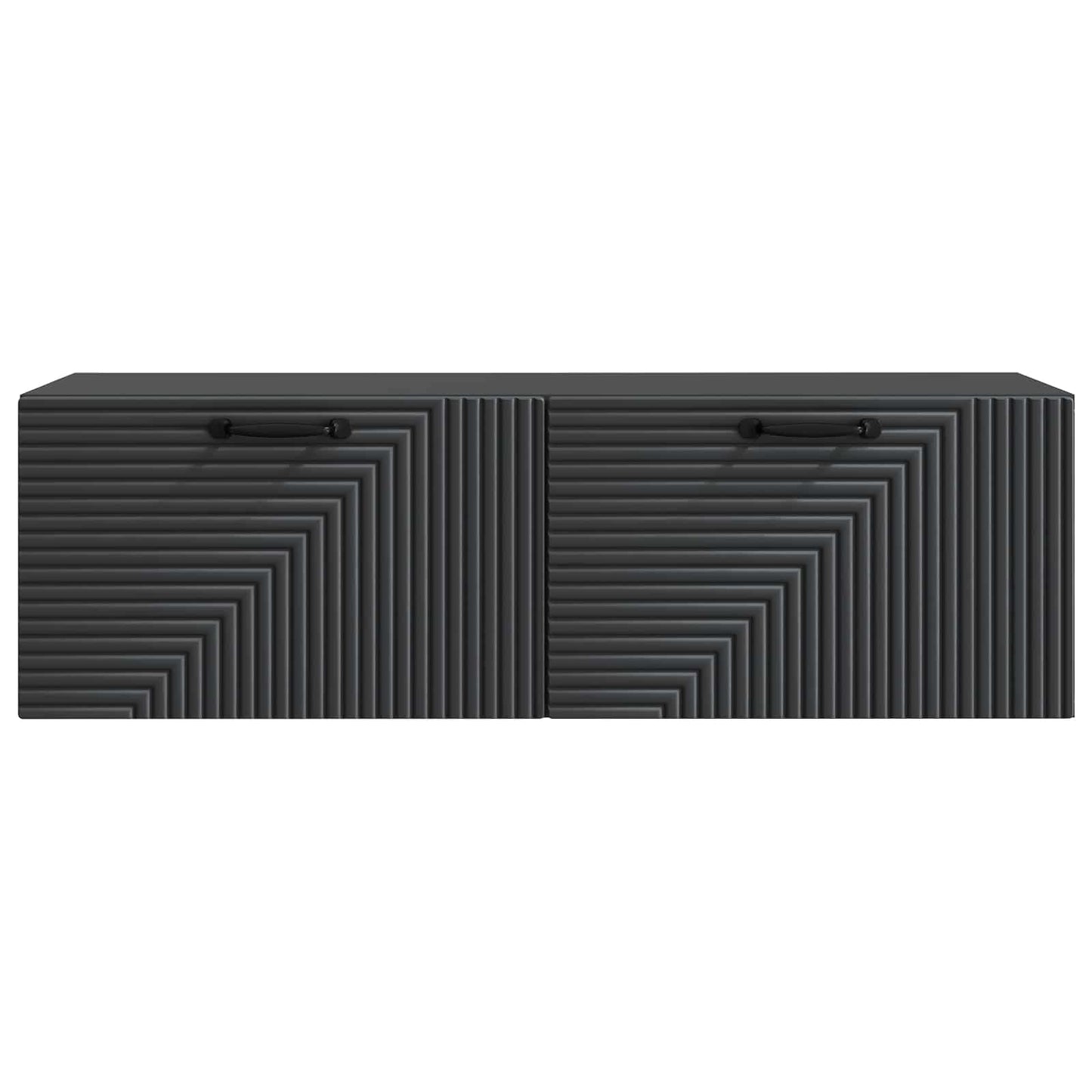 Mobile Porta TV da Muro Montaggio a parete Nero 98 x 31 x 30 cm | homemem39