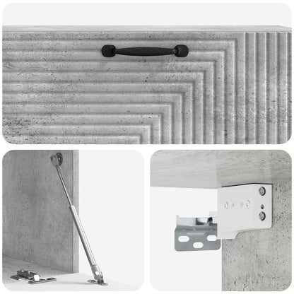 Mobile Porta TV da Muro Grigio Cemento 98 x 31 x 30 cm