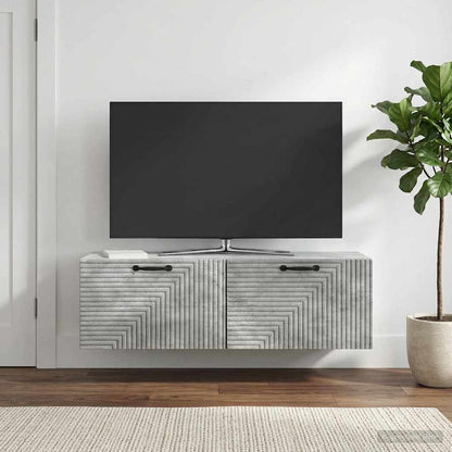Mobile Porta TV da Muro Grigio Cemento 98 x 31 x 30 cm