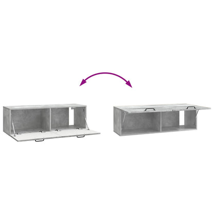 Mobile Porta TV da Muro Grigio Cemento 98 x 31 x 30 cm