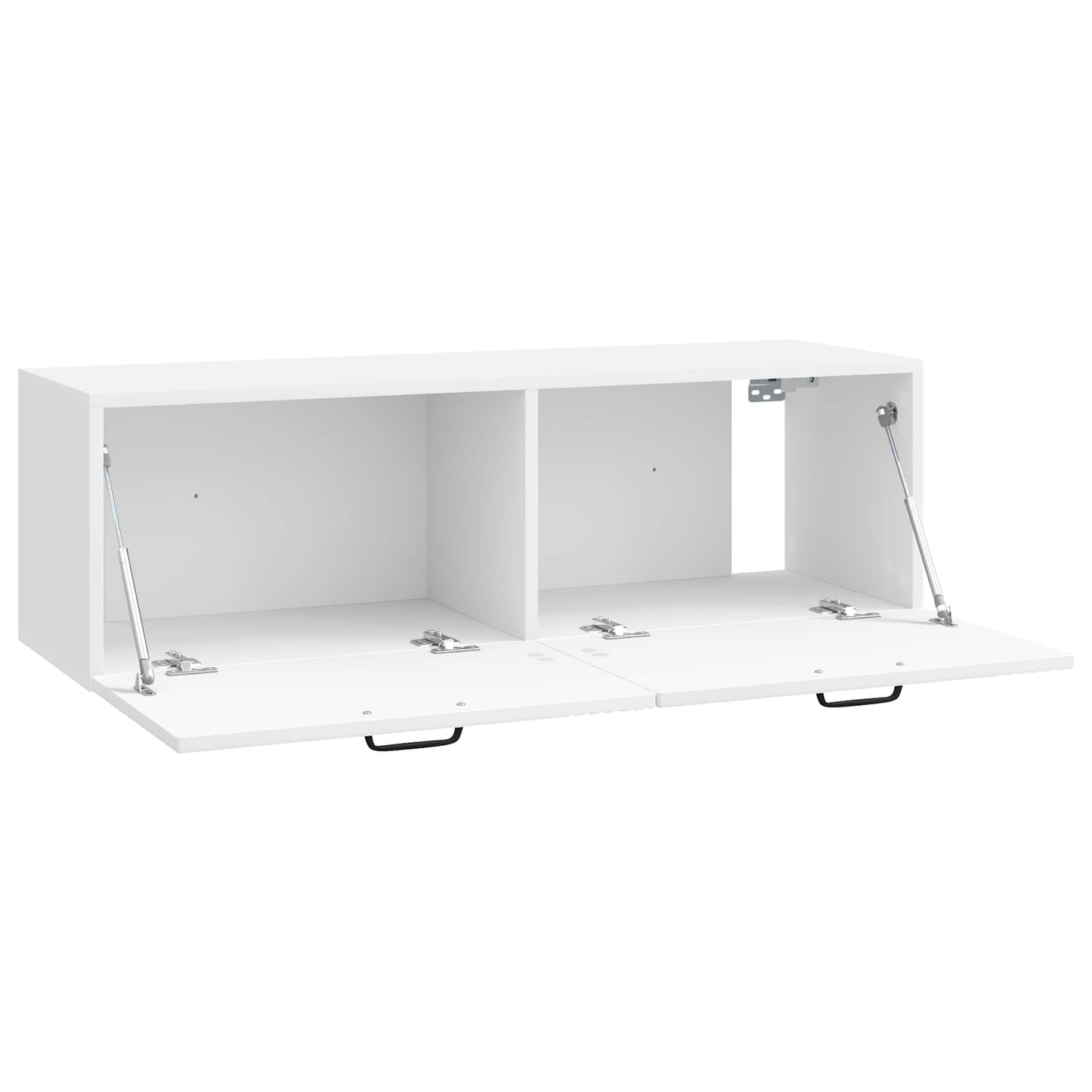 Mobile Porta TV da Muro Bianco Lucido 98 x 31 x 30 cm