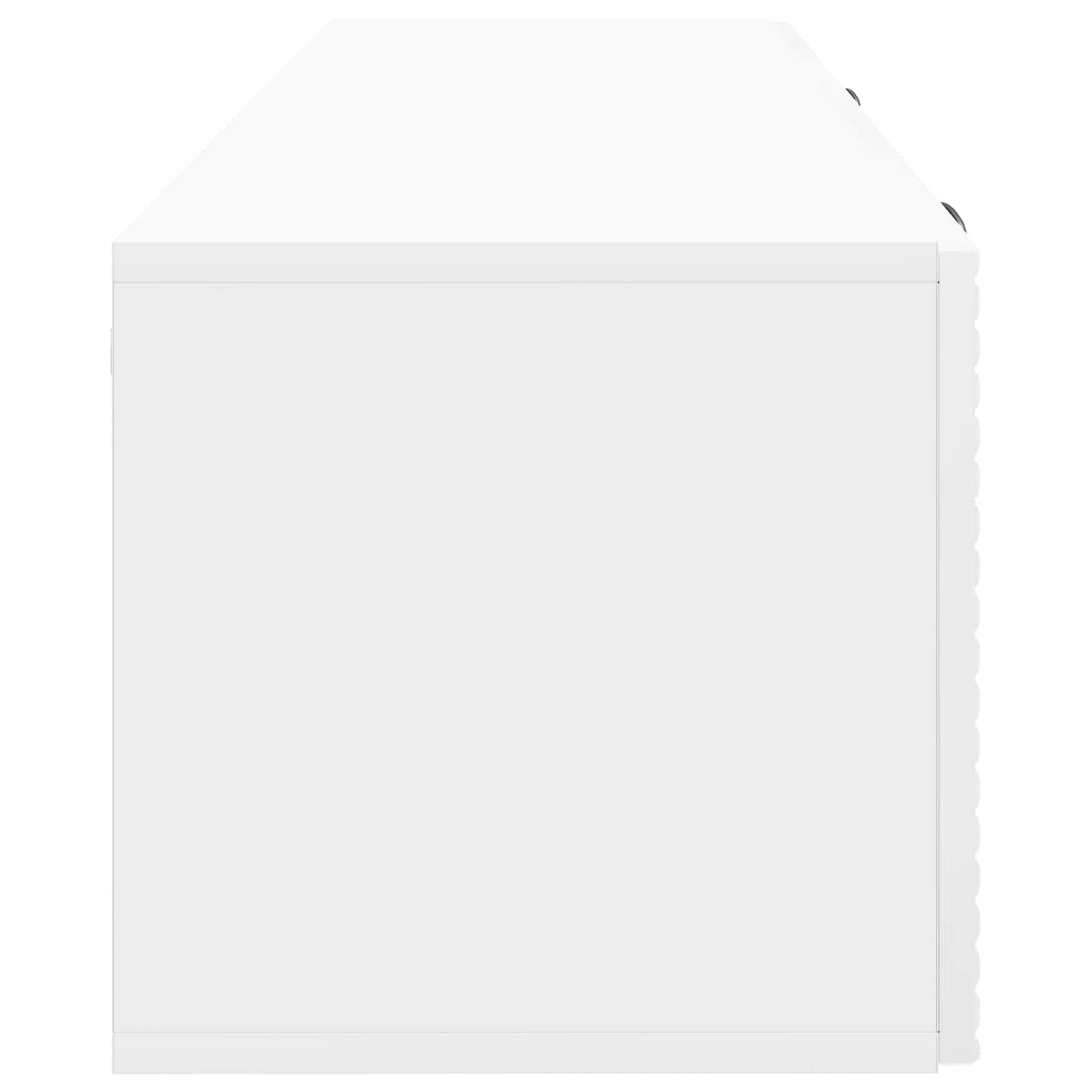 Mobile Porta TV da Muro Bianco Lucido 98 x 31 x 30 cm | homemem39