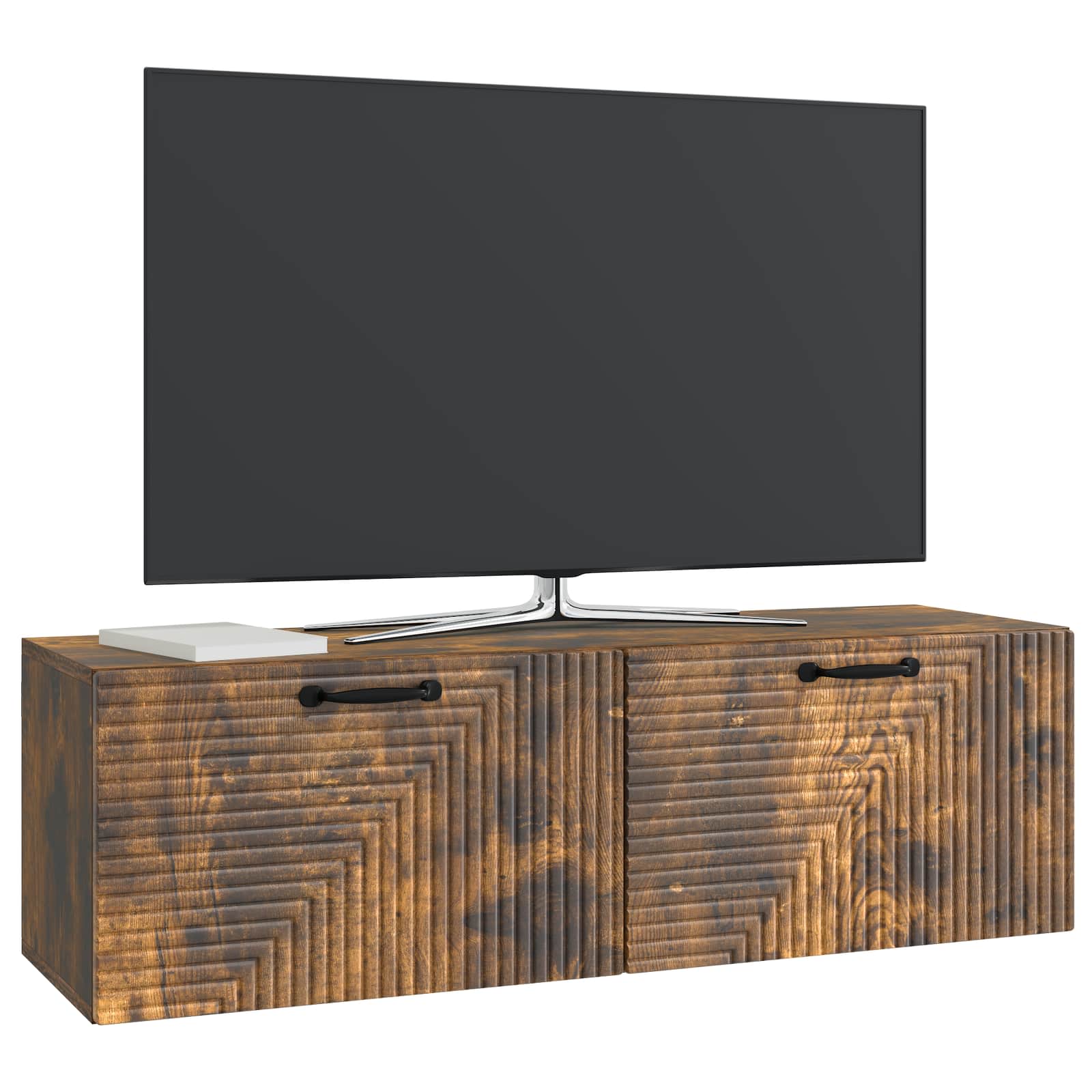 Mobile Porta TV da Muro Rovere Fumo 98 x 31 x 30 cm | homemem39