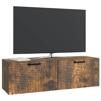 Mobile Porta TV da Muro Rovere Fumo 98 x 31 x 30 cm