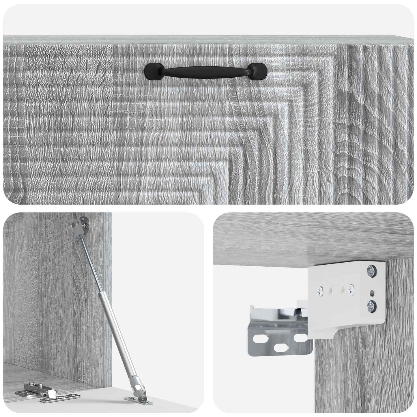 Mobile Porta TV da Muro Grigio Sonoma 98 x 31 x 30 cm | homemem39