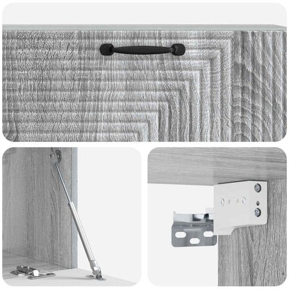 Mobile Porta TV da Muro Grigio Sonoma 98 x 31 x 30 cm | homemem39