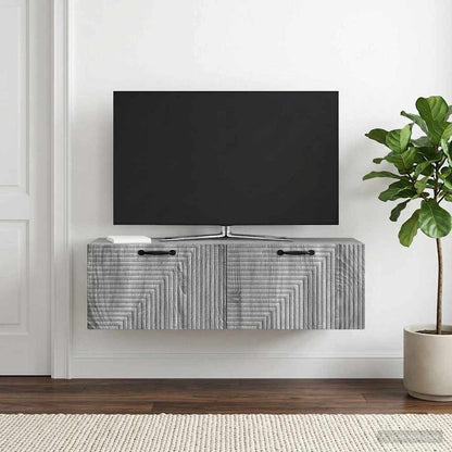 Mobile Porta TV da Muro Grigio Sonoma 98 x 31 x 30 cm