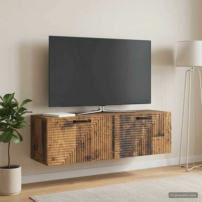Mobile Porta TV da Muro Legno antico 98 x 31 x 30 cm