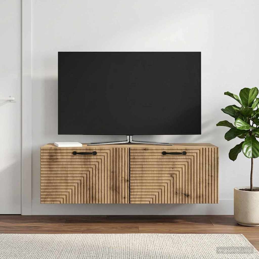 Mobile Porta TV da Muro Rovere Artigianale 98 x 31 x 30 cm