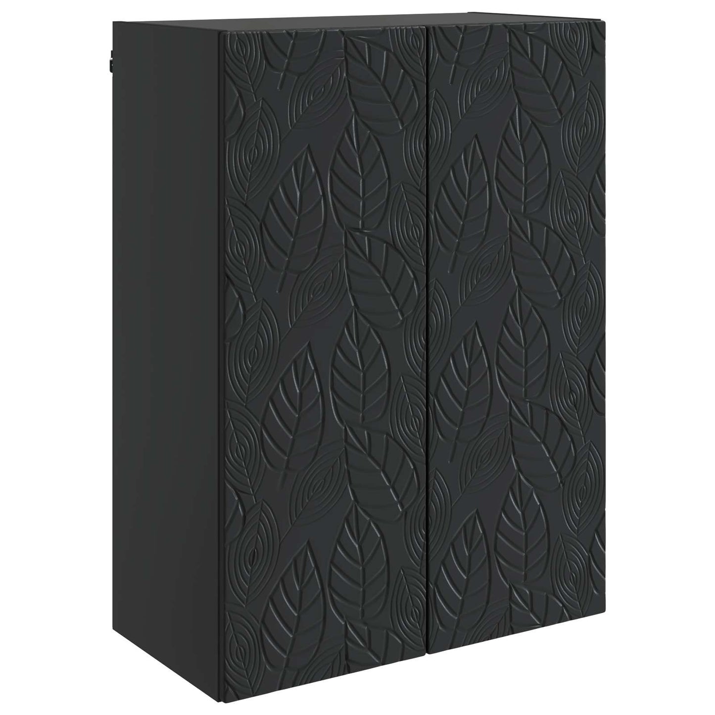 Mobiletto a muro Nero 66 x 34,5 x 90 cm Legno ingegnerizzato