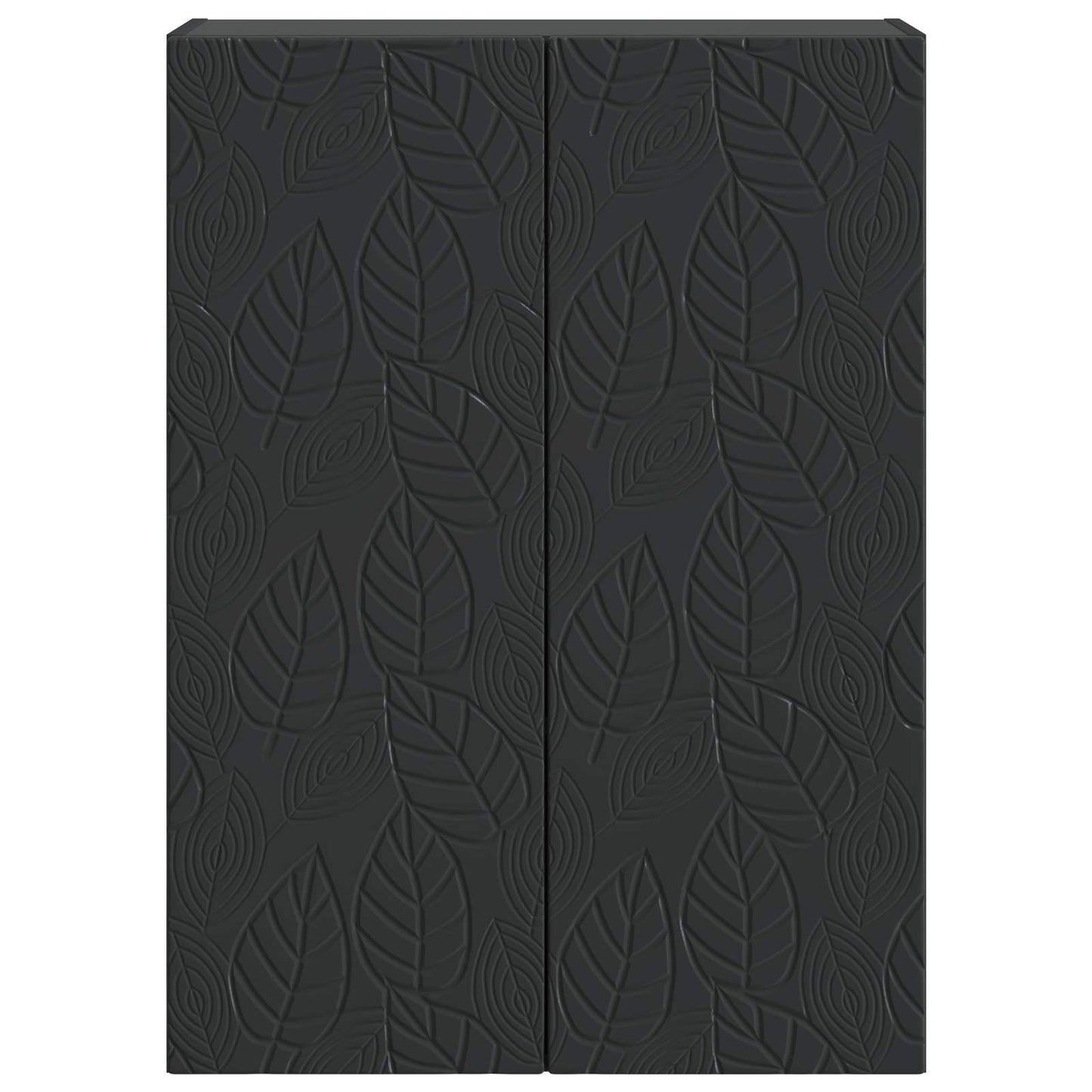 Mobiletto a muro Nero 66 x 34,5 x 90 cm Legno ingegnerizzato