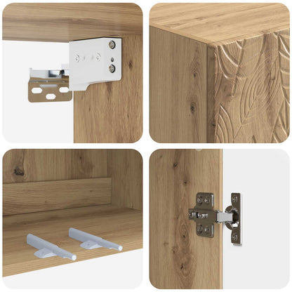 Mobiletto a muro Rovere Artigianale 66 x 34,5 x 90 cm | homemem39