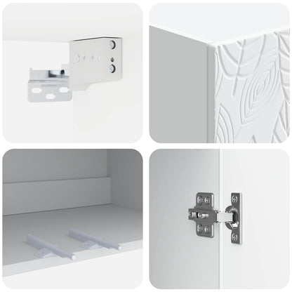 Mobiletto a muro Bianco 59 x 31 x 60 cm Legno ingegnerizzato | homemem39