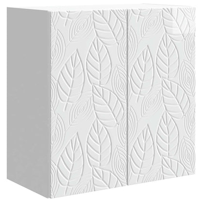 Mobiletto a muro Bianco Lucido 59 x 31 x 60 cm