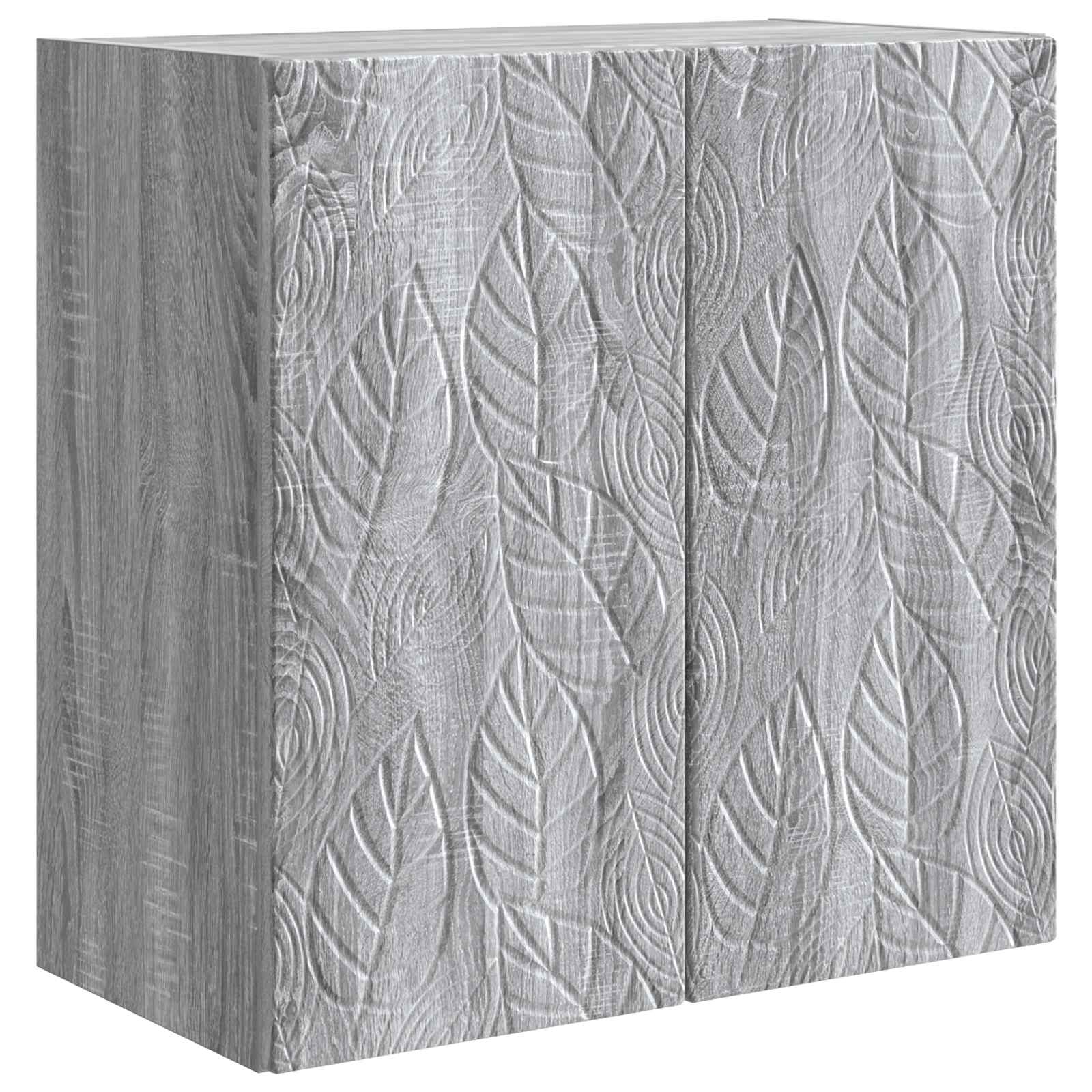 Mobiletto a muro Sonoma grigio 59 x 31 x 60 cm | homemem39