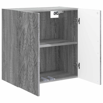 Mobiletto a muro Sonoma grigio 59 x 31 x 60 cm | homemem39