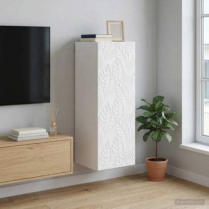 Mobiletto a muro Bianco 33 x 34,5 x 90 cm Legno ingegnerizzato | homemem39