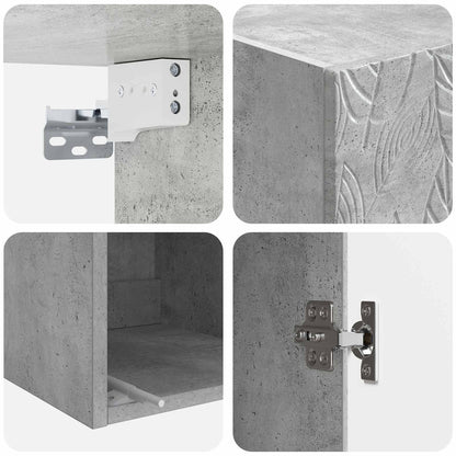 Mobiletto a muro Grigio Cemento 33 x 34,5 x 90 cm | homemem39