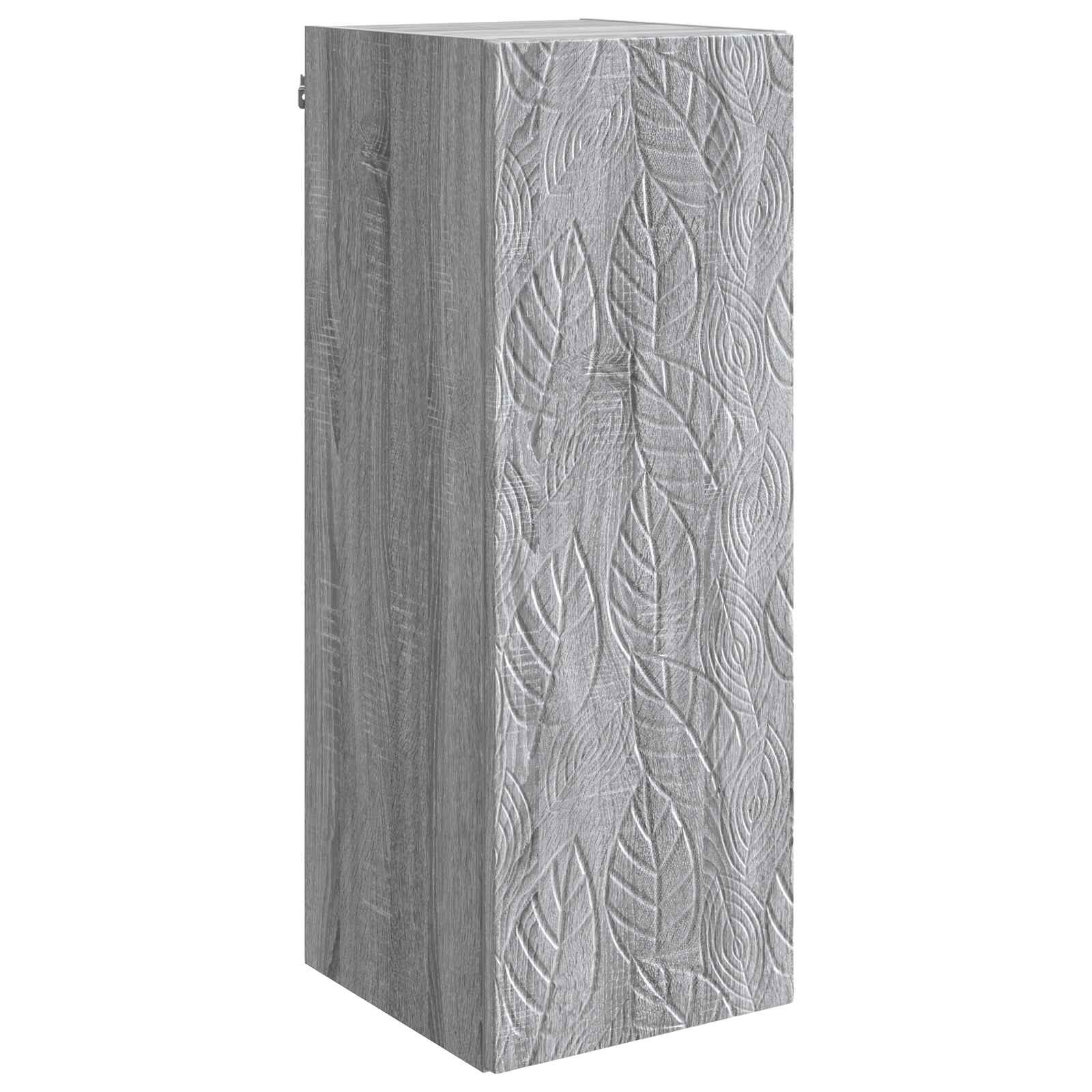 Mobiletto a muro Sonoma grigio 33 x 34,5 x 90 cm | homemem39