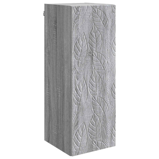 Mobiletto a muro Sonoma grigio 33 x 34,5 x 90 cm | homemem39
