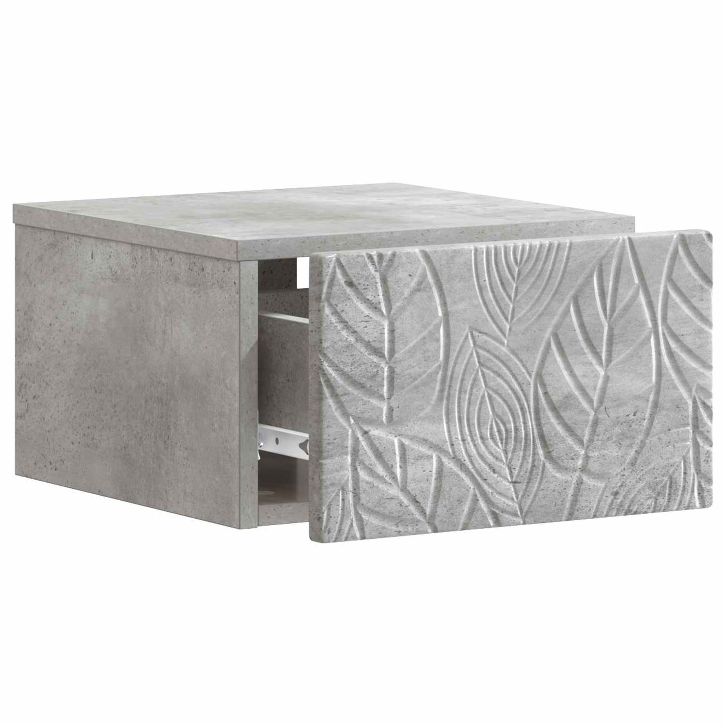 Tavolino da Parete Laterale Grigio Cemento 34,5 x 33 x 20 cm | homemem39
